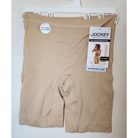 New Jockey Women's Beige N0-CHAFE Smoothing High-Waist Shorts Size S - Picture 2 of 4